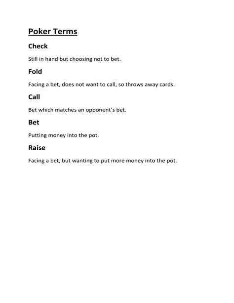 poker terms call|Call .